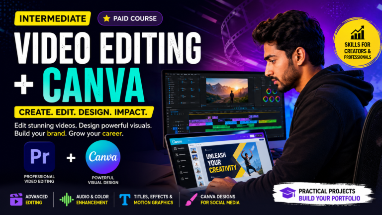 Video Editing + Canva Course